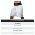 thumbnail image 4 of Hayabusa Pro Boxing Shorts - White, Small, 4 of 5