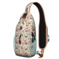 thumbnail image 1 of Geometric dog pattern Abstract dog art Minimalist dog design Print Crossbody Daypack Travel Daypack, Adjustable Shoulder Strap, Lightweight and Durable, Fashionable appearance, Ideal for short trips,, 1 of 6