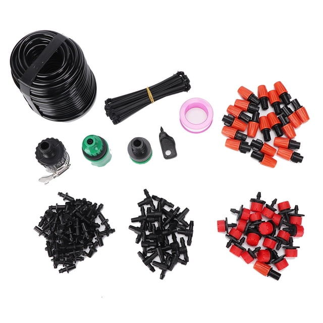 Nimomo NIMOA Irrigation Kit-15 Meters Lawn Garden Drip Irrigation System Kit Plant Flower Watering Tool Set