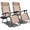 Beige & Tan, variant on Patiojoy 2PC Zero Gravity Chair Adjustable Recliners Textiliene Beige