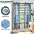 thumbnail image 3 of Yayeee Window Curtains Light Filtering 63"x42" Grommet Panel Pair Home Living Room Decor, Sea Window, 3 of 7