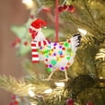 thumbnail image 3 of Bufanda navideña con colgante de pollo, adorno navideño de Papá Noel, decoración de árbol de Navidad, regalo de Año Nuevo 2023, 3 of 4
