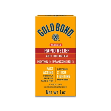 Gold Bond Medicated Rapid Relief Anti-Itch Cream, 1 oz., Relieves Itch