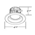 thumbnail image 3 of NICOR Lighting DLR4-3006-120-2K-WH 4 In. Dimmable LED Recessed Downlight Retrofit Kit in 2700K Color Temp with White Trim, 3 of 5