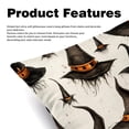 thumbnail image 2 of Witch Hat Velvet Throw Pillow Inserts with Unique Patterns - Set of 2 - 16x16, 18x18, 20x20 inches for Throw Pillow Covers - Various Occasions, 2 of 6