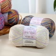 thumbnail image 5 of Zhuge 2 × 50g Milk Cotton Segment Dyed Cake Yarn, Vibrant Rainbow Spray Craft Thread for Hand Knitting & Crochet Sweaters & Scarves, H17, 5 of 5
