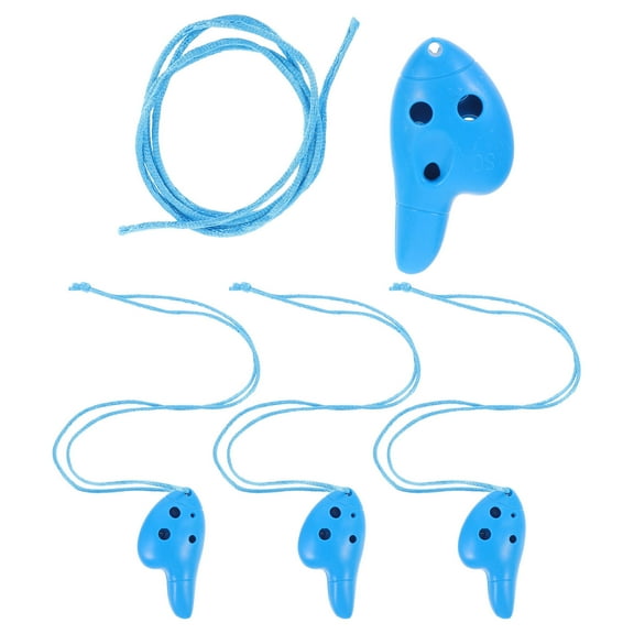 RENACLIPY 6-Hole Ocarina Set, Beginner Friendly ABS Wind Instrument, 4 Pieces Musical Flute for Kids and Adults