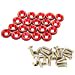 thumbnail image 3 of JDMSPEED 20 Pcs Red CNC Billet Aluminum Fender Washer Engine Bay Dress Up Kit, 3 of 10