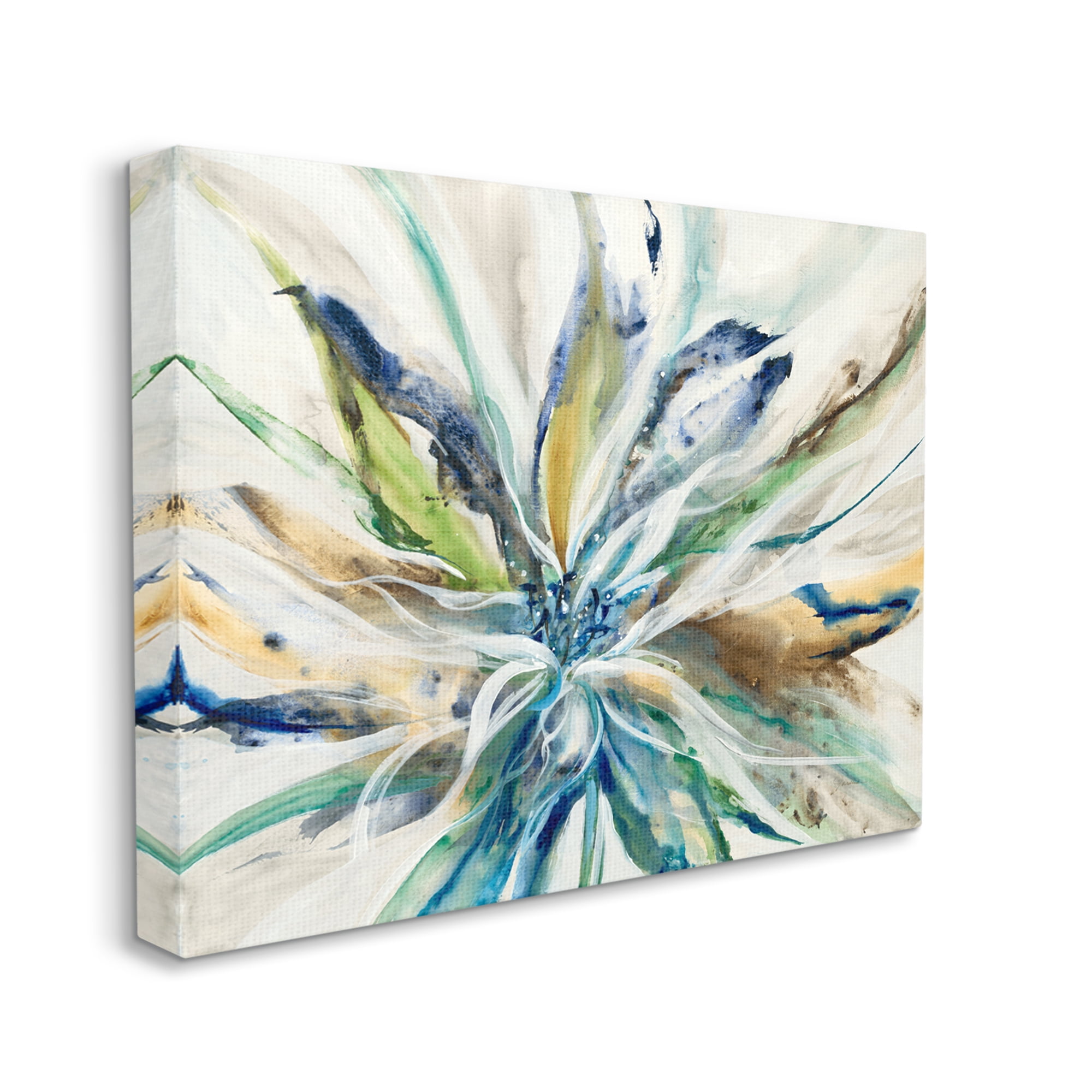 Stupell Industries Abstract Botanical Petals Botanical & Floral Painting Gallery Wrapped Canvas Print Wall Art, 48 x 36