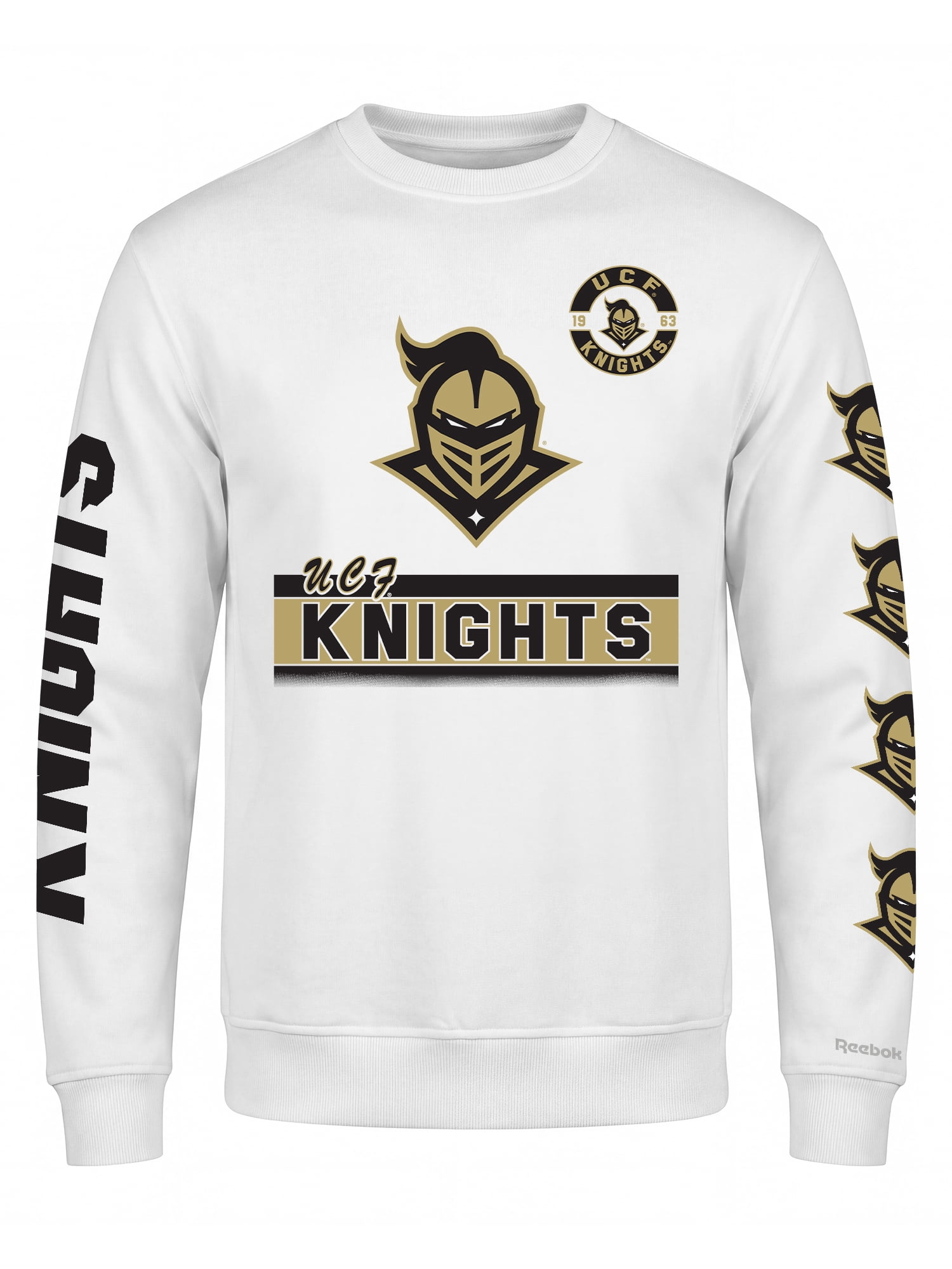 Central Florida Knights Reebok Mens White Crew Sweatshirt