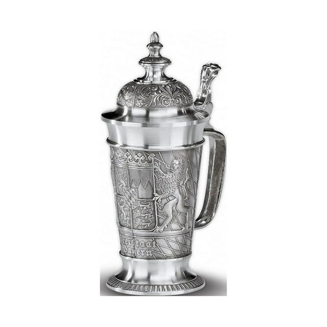 Bayern beer stein avec Couvercle Pointu 21 cm de Haut