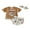 Khaki, variant on FeMereina Toddler Baby Girls Western Outfit Cow/Boot Short Sleeve Tassel T-shirts Elastic Waist Shorts Shorts Headband 3Pcs Summer Set