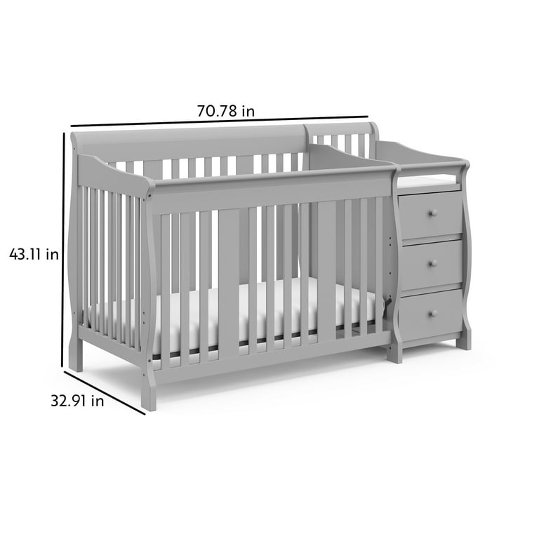 Portofino crib cheap changer assembly