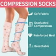 thumbnail image 5 of 6Pairs Compression Socks for Women and Men - Best for Circulation, Running, Athletic, Recover, Nurse, Travel, 5 of 7