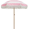 thumbnail image 6 of AMMSUN 7ft Patio Umbrella with Fringe Tassel Outdoor UPF50+ Shade Tilt Shelter,Pink Stripes, 6 of 8