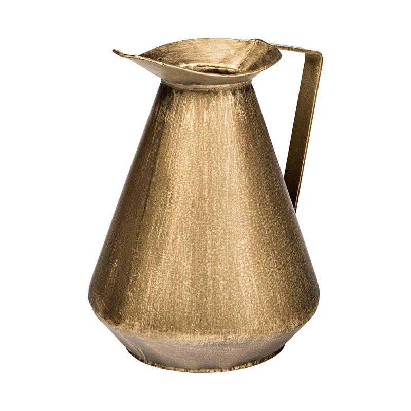 Mercana Offred I Small Metal Water Jug with an Antique Brass Finish