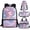 Axolotl Cute, variant on Jeiento Horse Backpack and Lunch Box for Girls 7-8 Pink Book Bags 4 Piece Student Bookbag with Lunch Bag Pencil Case Water Bottle Bag Primary School Bag for Kids 5th Grade