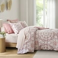 thumbnail image 2 of Regency Heights Queen Size Comforter Set, 9-Piece Bed in a Bag Queen, Pink Bedding Comforter Set with Comforter, Flat Sheets, Fitted Sheets with Side Pockets, 2 of 9