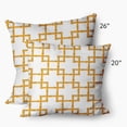 thumbnail image 2 of Simply Daisy 20" x 20" Mid-Century Yellow Polyester Throw Pillow, 2 of 2