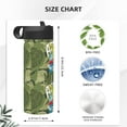 thumbnail image 4 of Uemuo Surfing Dinosaur Print 18oz Sports Insulated Kettle, Water Bottle, Outdoor Sports Bottle, Insulated Hydration Bottle with Handle & Flip Straw, 4 of 8