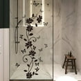 thumbnail image 6 of Color As Shown Floral Wall Art Butterfly Wall Stickers Air Bubble Resistant Easy To Apply Mirrored Plastic Objects, 6 of 6