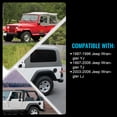 thumbnail image 5 of KOJEM Rear Bumper, Fit for 1987-2006 Jeep Wrangler TJ YJ LJ, Off-Road W/Tire Carrier&D-Rings, 5 of 13
