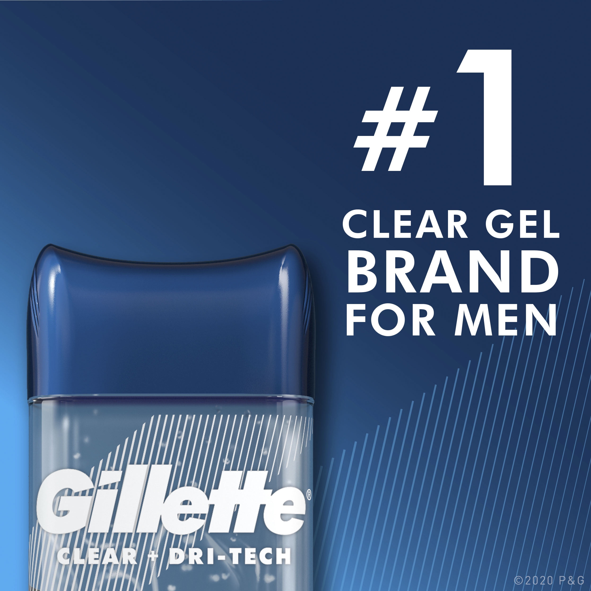 Gillette Clear Gel Antiperspirant Deodorant for Men, Pacific Tide, 3.8 oz