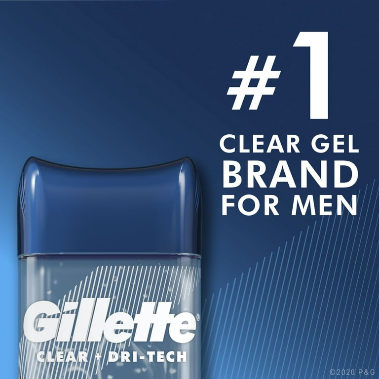  Gillette Antiperspirant and Deodorant for Men, Clear Gel, Wild  Rain Scent, 3.8 oz : Beauty & Personal Care