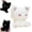 G, variant on SharkTRUE Plush Kitten Toy Soft Sleeping Cat Stuffed Animal with Embroidered Face, Cute Bedroom Decor & Comfort Companion for Kids, BlackWhite