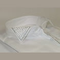 thumbnail image 4 of Men CEREMONIA Tuxedo Shirt Rhinestone 100% Cotton Turkey #stn 133 White Wing tip, 4 of 11