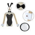 thumbnail image 4 of Disfraz de conejita para mujer, traje Senpai de conejita, falda, cuello, anillos en la manga y talla Ar para todos-AM, 4 of 4