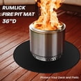 thumbnail image 2 of 36" Fire Pit Mat for Solo Stove Bonfire, Round Fireproof Under for Outdoor Grill, Portable Camping Stove Mat for Solo Stove Accessories, 2 of 4