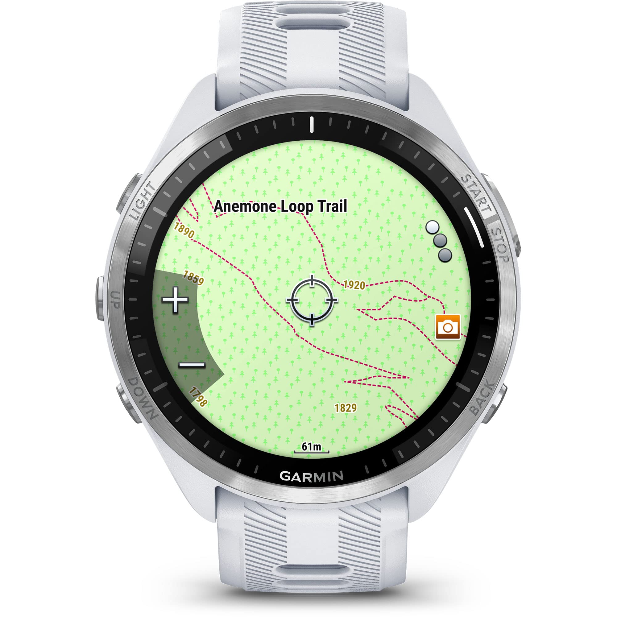Garmin Forerunner® 965 Running Smartwatch Whitestone and Powder Gray - image 4 of 5