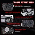 thumbnail image 6 of 5x7 7x6 Inch LED Headlight Replacement for Cherokee XJ 1984 1985 1986 -2001 High Beam/Low Beam - IP67 Waterproof Plug and Play, 6 of 11