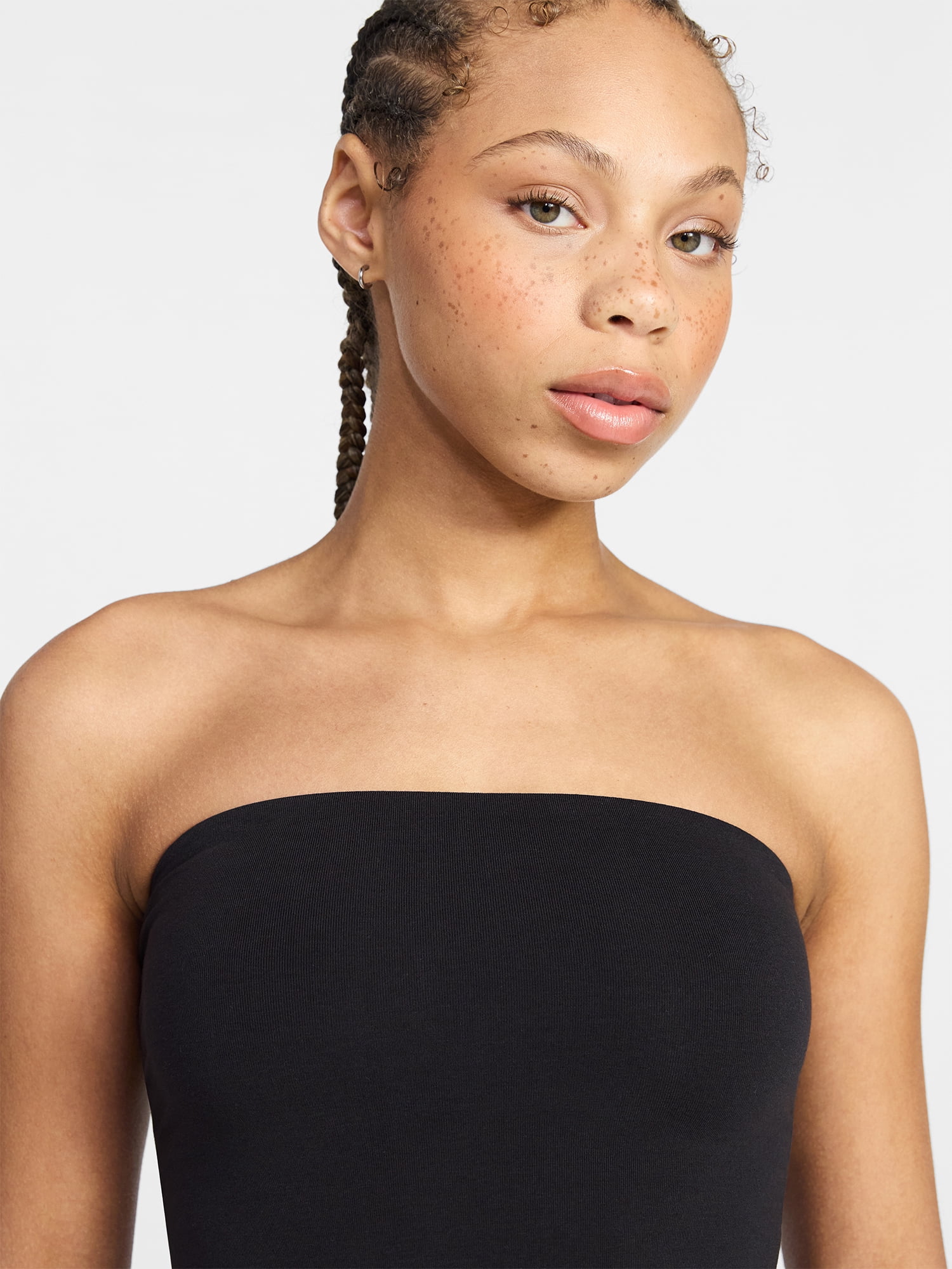 No Boundaries Cotton Stretch Jersey Tube Top, Women's XS-XXXL