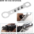 thumbnail image 6 of RVKXHD Pop Rivet Gun Tool Rivet Drill Attachment Power Drill Tool Kit Cordless Rivet Gun, 6 of 8