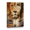 thumbnail image 4 of Lion and the Lamb Wall Art – Jesus Face Christian Canvas – Spiritual Symbol of Strength, Sacrifice & Redemption – Religious Rustic Home Décor Gift, 4 of 4