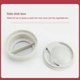 thumbnail image 2 of Stainless Steel Thermal Lunch Box Nonslip Heats Insulation Large Capacity Office Travelling Driving Case Container White, 2 of 9