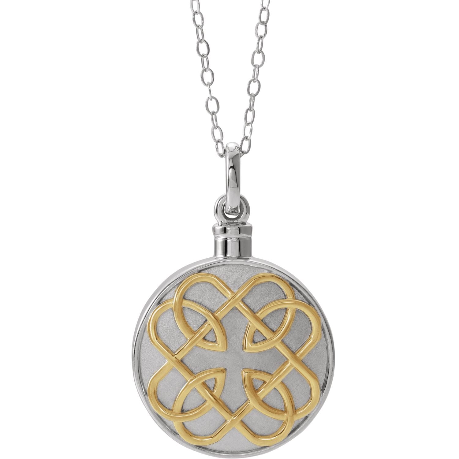 Diamond2Deal 925 Sterling Silver 14K Yellow GoldPlated Celtic