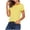 Orange, variant on SROBPTY Womens T-Shirts Fashion Print Crew Neck Short Sleeve Lightweight Summer Tops for Everyday Use