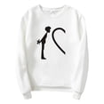 thumbnail image 1 of TIWEKE Couple Unisexe Imprimé Plus Velours Manches Longues Col Rond Chandail Chandail en Molleton Haut pour Tenue Décontractée, Taille 3TG, 1 of 2