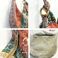 thumbnail image 6 of JennyShop Canvas Purse Cotton Satchel, Pretty Shoulder Bag for Women,Hippie Crossbody Bagm,Bohemian Handbag Printed Pattern Hobo Bag, 6 of 7