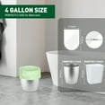 thumbnail image 7 of GPED 100 Count 4-6 Gallon Small Trash Bags, Biodegradable Extra Strong Unscented Garbage Bags, Expanded Size for Bathroom Bedroom Office Kitchen, Green, 7 of 7