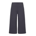 thumbnail image 5 of Samickarr Sweatpants For Womens High Waisted Women's Pure Color High Waist Sports Fitness Yoga Wide Wide Leg Capris, 5 of 9