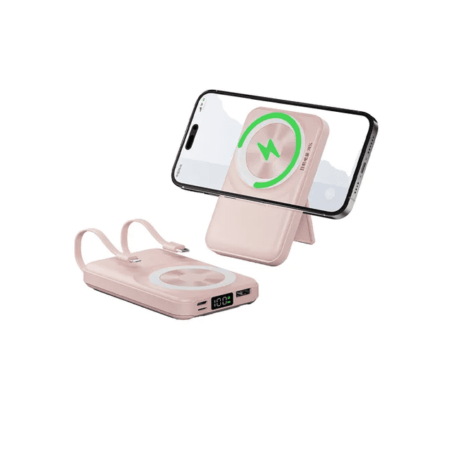 Carga Inalámbrica Mobile Power 10000 Soportes Magnéticos Xtellar rosa