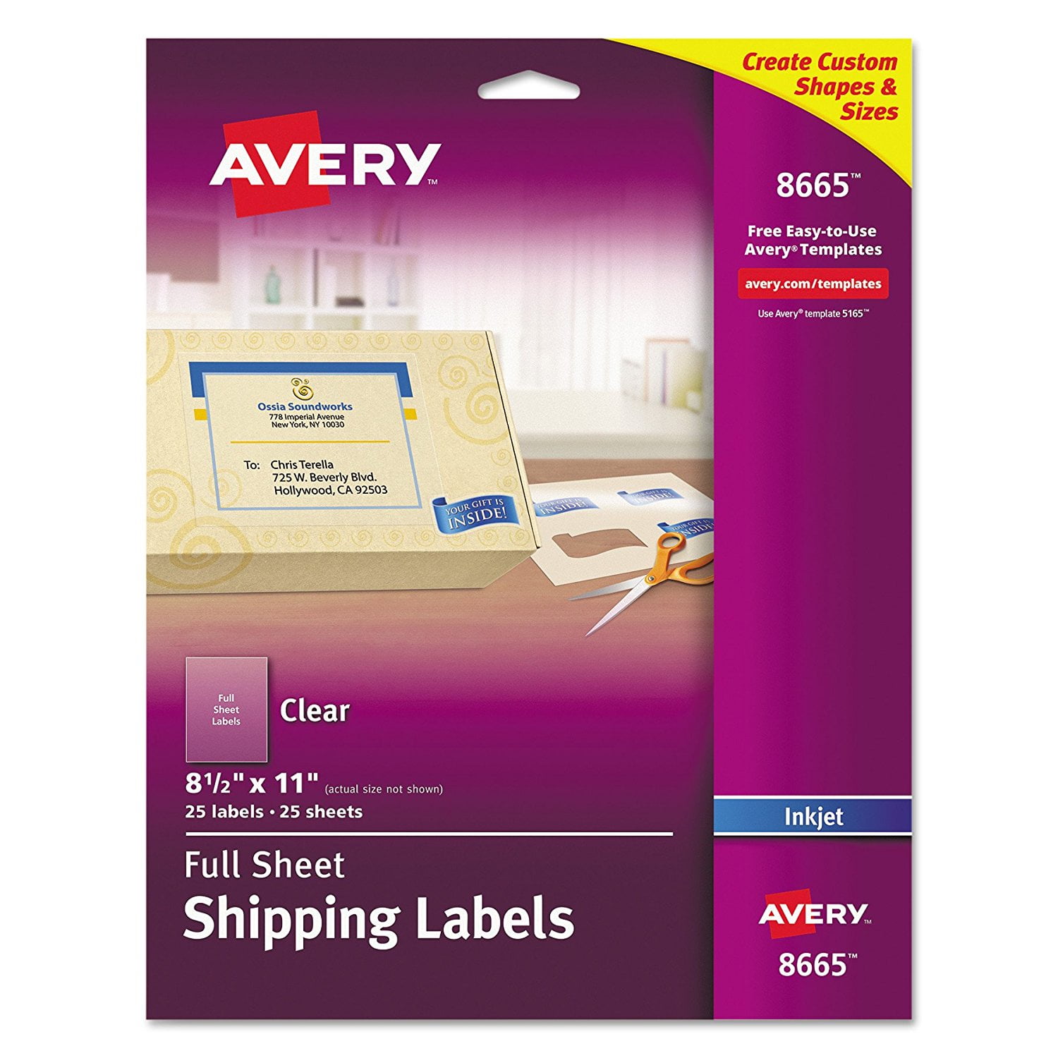 Clear Printable Labels Inkjet Clear Printable Labels Inkjet