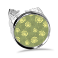 thumbnail image 1 of Green Yellow Dandelion Decorative Pattern Ring Adjustable Love Wedding Engagement, 1 of 3
