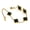 Black, variant on 18K Gold-Plated Four Leaf Clover Bracelet for Women ,Adjustable lucky Bracelet Set Jewelry ,Jewelry Gifts for Women