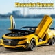 thumbnail image 2 of Coche deportivo Chevrolet Camaro 1:32, coche en miniatura de aleación, deformación de acero dorado, simulación de coche en miniatura para niños, coche de juguete, 2 of 6