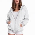 thumbnail image 4 of Godom Hoodies for Women Zip Up Hoodie Oversized Sweatshirt Fleece Jackets Fall Winter Coats 2025 Fashion, 4 of 7